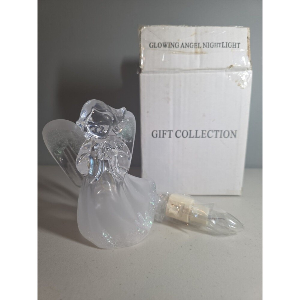 Vtg Midwest Seasons Lights in the Night Angel Night Light NOS NIB 2002 Acrylic